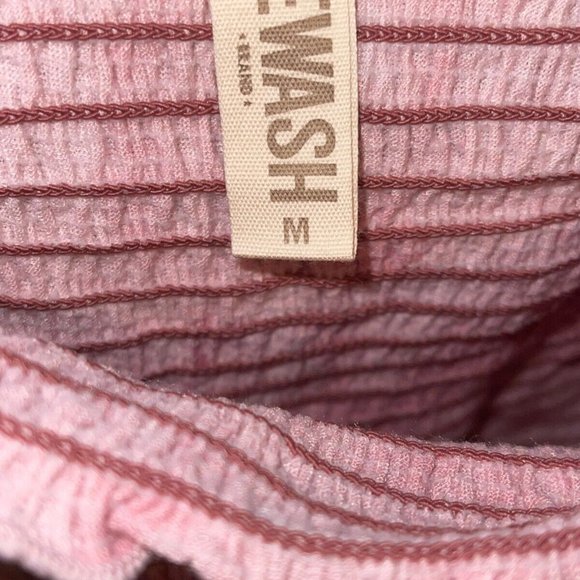 NWT Rewash Ruffled Solid Long Sleeve Square Neck Blouse Top Dusty Mauve Size M - Picture 6 of 7